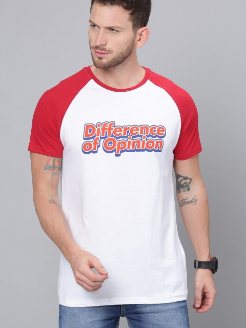 Difference of Opinion Men White & Red Pure Cotton Typography 2 Printed Pockets T-shirt
Difference of Opinion Men White & Red Pure Cotton Typography 2 Printed Pockets T-shirt
