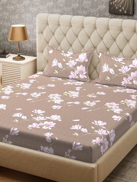 CORE Designed by SPACES Brown & Pink Floral 104 TC Cotton 1 Queen Bedsheet with 2 Pillow Covers
CORE Designed by SPACES Brown & Pink Floral 104 TC Cotton 1 Queen Bedsheet with 2 Pillow Covers
