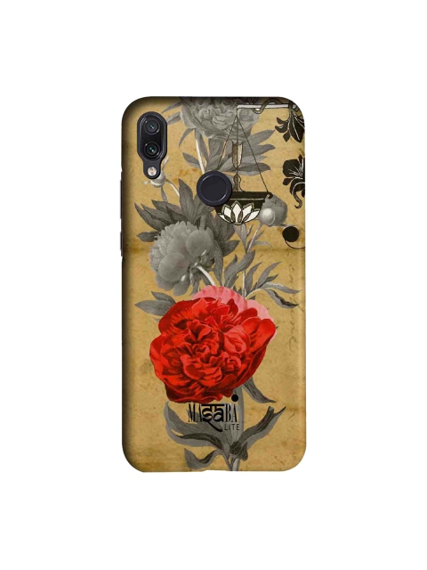 macmerise Brown & Grey Masaba Floral Scale Xiaomi Redmi Note 7 Pro Back Case