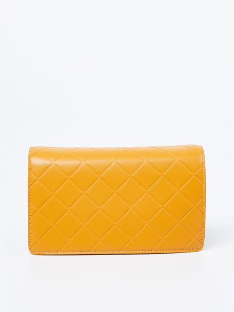 CODE by Lifestyle Mustard Yellow Solid Handheld Bag