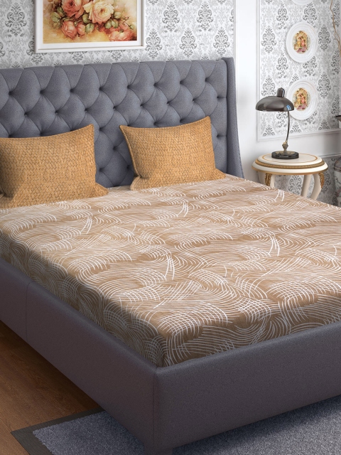 CORE Designed by SPACES Brown & White Geometric 144 TC Cotton 1 Queen Bedsheet with 2 Pillow Covers
CORE Designed by SPACES Brown & White Geometric 144 TC Cotton 1 Queen Bedsheet with 2 Pillow Covers