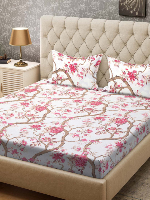CORE Designed by SPACES Pink & White Floral Queen Bedsheet with 2 Pillow Covers
CORE Designed by SPACES Pink & White Floral Queen Bedsheet with 2 Pillow Covers