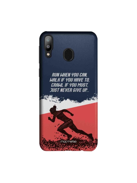 macmerise Black & White Running Motivation Sublime Samsung Galaxy M20 Back Case, Blue