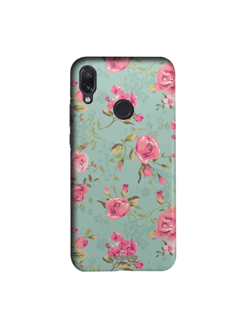 macmerise Blue & Pink Flowers Sublime Xiaomi Redmi Note 7 Pro Back Case