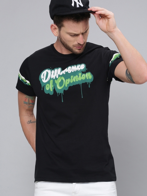 Difference of Opinion Men Black Green Pure Cotton Brand Logo Printed Polo Collar Pure Cotton T-shirt
Difference of Opinion Men Black Green Pure Cotton Brand Logo Printed Polo Collar Pure Cotton T-shirt
