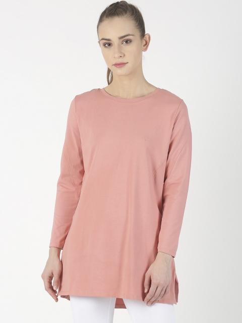 Soul Space Women Peach Solid A-Line Top