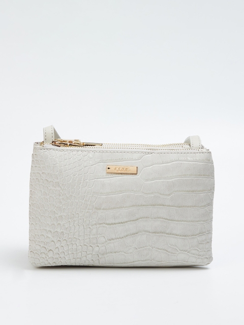 CODE by Lifestyle Grey Textured Sling Bag