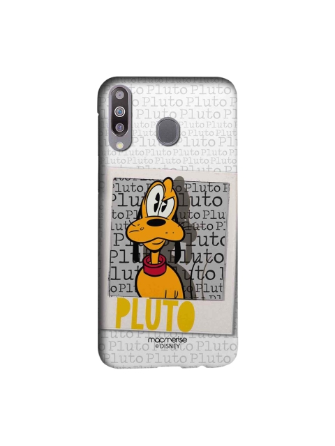 macmerise Grey & Yellow Disney Hello Mr Pluto Sublime Samsung Galaxy M30 Back Case
