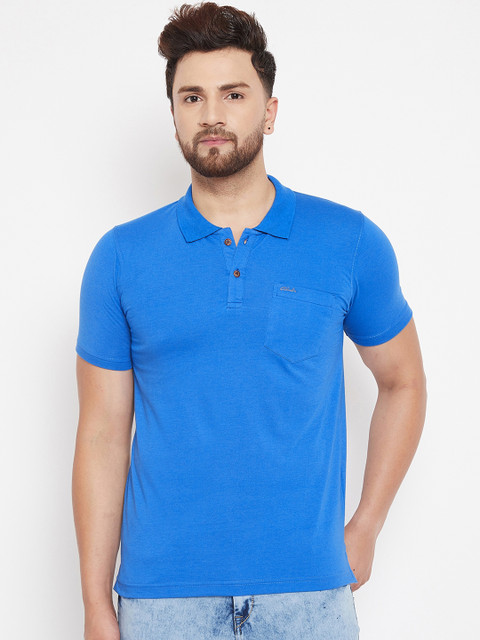 Adobe Men Blue Solid Polo Collar T-shirt
Adobe Men Blue Solid Polo Collar T-shirt