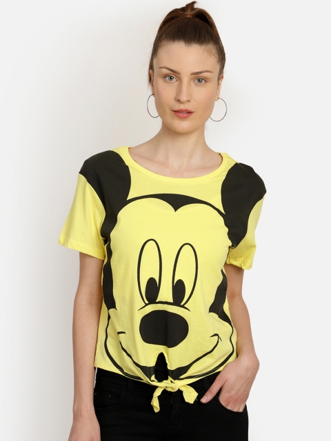 Free Authority Women Yellow Black Mickey Mouse Printed Round Neck Pure Cotton T-shirt
Free Authority Women Yellow Black Mickey Mouse Printed Round Neck Pure Cotton T-shirt