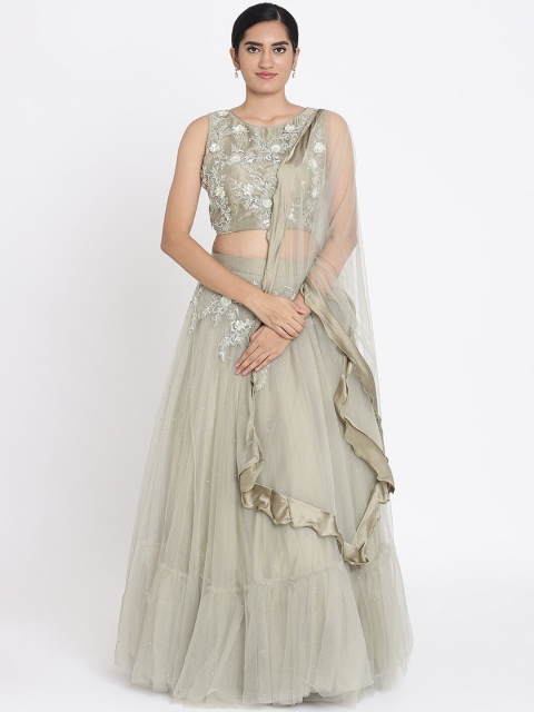 Koskii Mint Green & Off-White Embellished Ready to Wear Lehenga & Blouse with Dupatta
Koskii Mint Green & Off-White Embellished Ready to Wear Lehenga & Blouse with Dupatta
