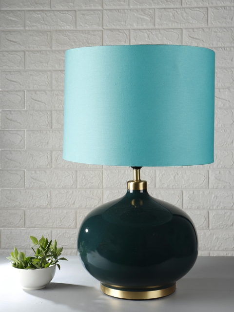 Grated Ginger Turquoise Blue & Green Solid Handcrafted Table Top Lamp with Shade
Grated Ginger Turquoise Blue & Green Solid Handcrafted Table Top Lamp with Shade