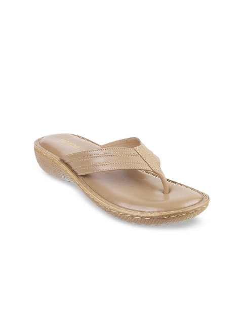 Metro Women Beige Solid Heels
