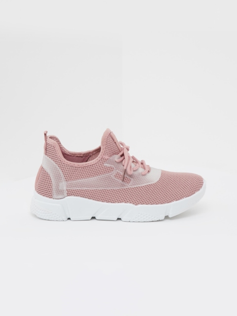 shoexpress Women Pink Textile Running Shoes