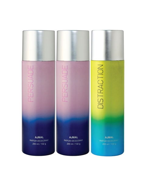 Ajmal Set of 3 Deodorant, Multi