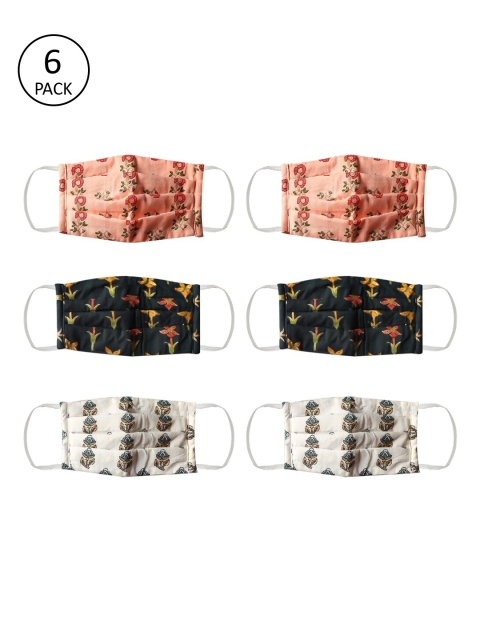 Bellofox Unisex Pack of 6 Pcs Multicoloured Reusable 3-Ply Outdoor Cloth Masks, Multi
Bellofox Unisex Pack of 6 Pcs Multicoloured Reusable 3-Ply Outdoor Cloth Masks, Multi