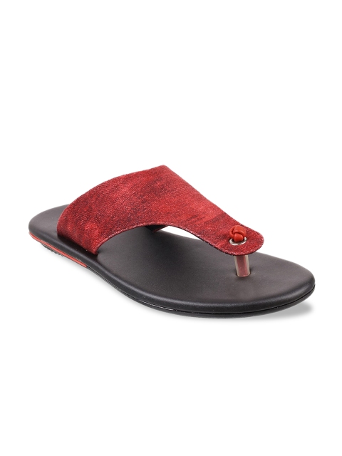 Metro Men Maroon Sandals