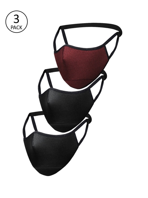 Impulse Unisex 3 Pcs 4-ply Reusable Outdoor Masks, Multi