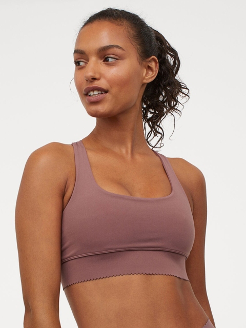 H&M Women Pink Shaping Sports Bra