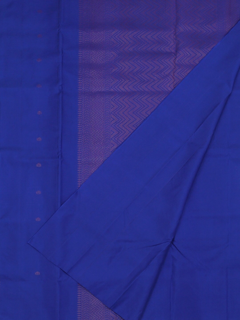 Pothys Blue Woven Design Pure Silk Saree