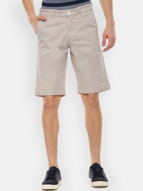 Van Heusen Sport Men Beige Solid Regular Shorts