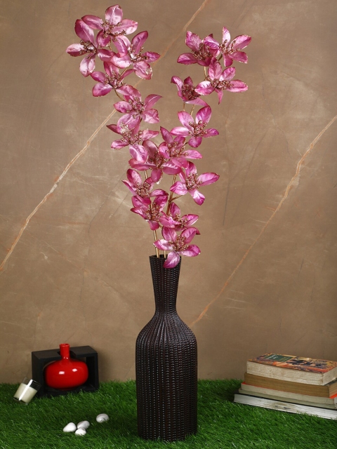 PolliNation Magenta Set of 2 Stunning Artificial Forsythia Glitter Flower