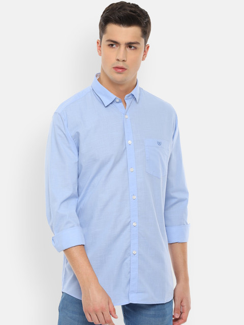 Van Heusen Sport Men Blue Slim Fit Solid Casual Shirt 
Van Heusen Sport Men Blue Slim Fit Solid Casual Shirt