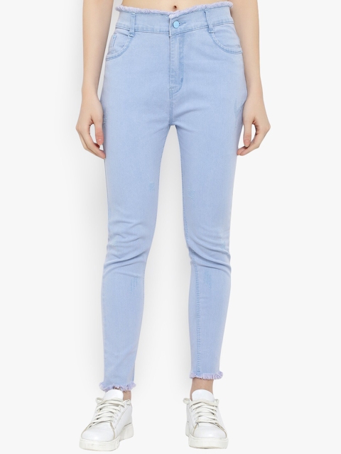 Perfect Outlet Women Blue Skinny Fit High-Rise Clean Look Jeans