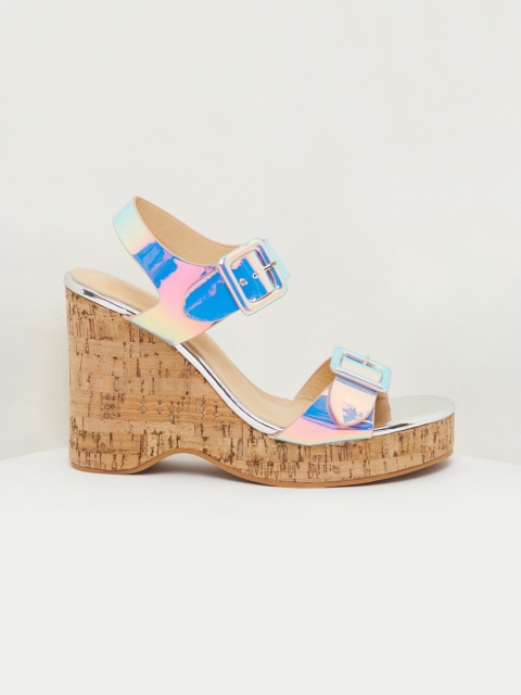 shoexpress Women Multicoloured Solid Sandals, Multi