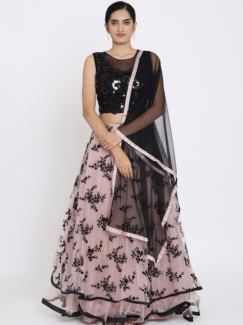 Koskii Mauve & Black Embellished Semi-Stitched Lehenga & Ready to Wear Blouse with Dupatta
Koskii Mauve & Black Embellished Semi-Stitched Lehenga & Ready to Wear Blouse with Dupatta