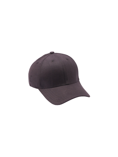 Cap Shap Unisex Black Solid Baseball Cap