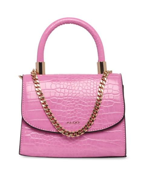 ALDO Pink Textured Handheld Bag