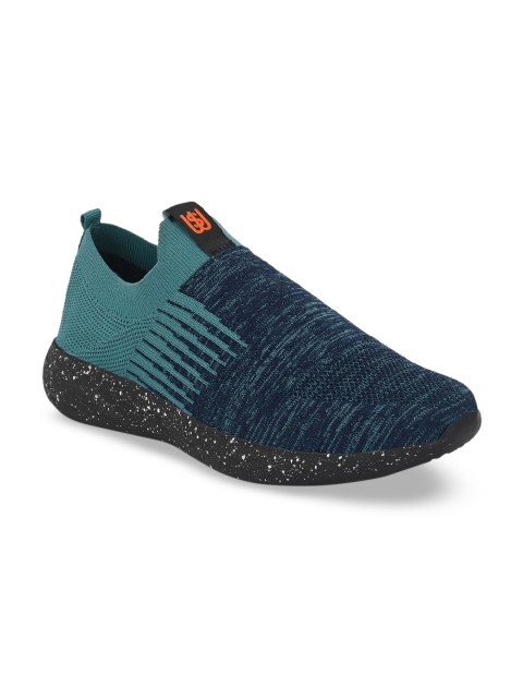 Walkstyle By El Paso Men Green Mesh Running Shoes