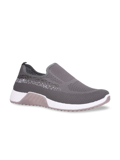 North Star Men Grey Slip-On Sneakers