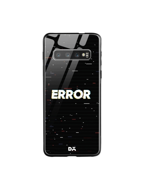 DailyObjects Black & White System Error Samsung Galaxy S10 Shock Absorbent Glass Case