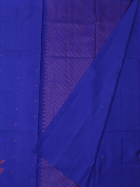 Pothys Blue Printed Pure Silk Saree