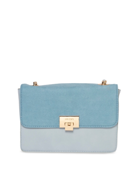 ALDO Women Blue Solid Messenger Bag
