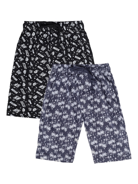 Urban Dog Boys Pack Of 2 Printed Regular Shorts, Multi
