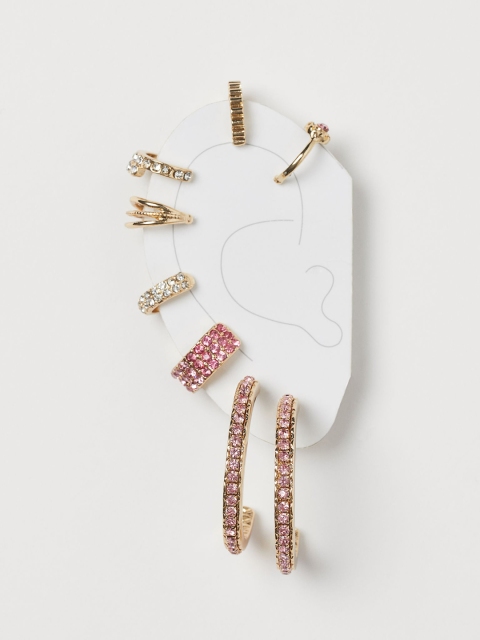 H&M Gold-Toned Earrings and Ear Cuffs