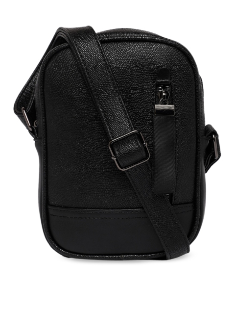 Call It Spring Men Black Solid Messenger Bag
