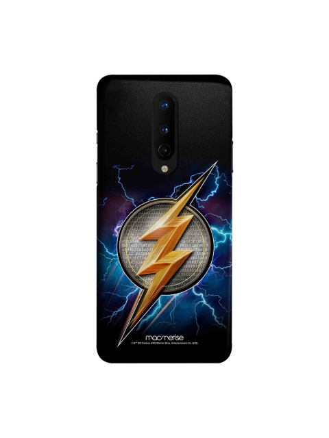 macmerise Black & Blue Flash Storm OnePlus 8 Back Case