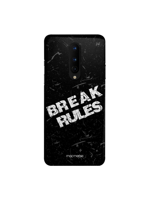 macmerise Black & White Break Rules OnePlus 8 Back Case