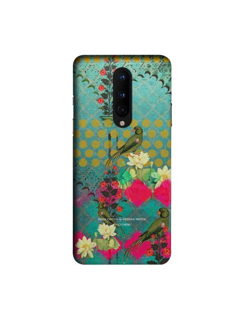 macmerise Green & Red Mitthu Miya OnePlus 8 Back Cover