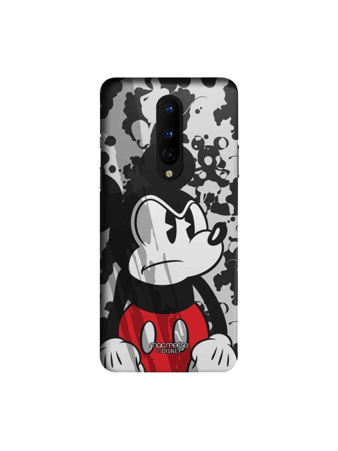 macmerise Black & Grey Disney Grumpy Mickey OnePlus 8 Back Case
