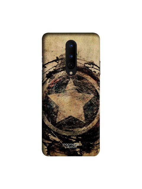 macmerise Black & Brown Marvel Comics Symbolic Captain Shield OnePlus 8 Back Case