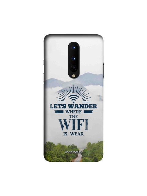 macmerise White & Blue Wander Without Wifi OnePlus 8 Back Case