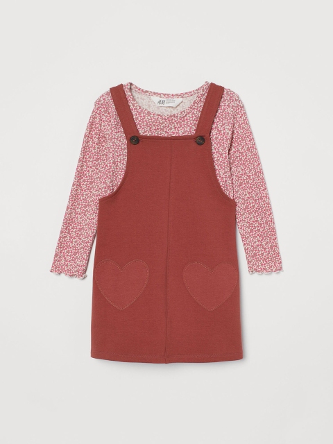 H&M Girls Rust & Pink 2-piece Set