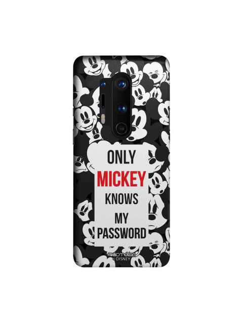 macmerise Black & White Mickey My Password OnePlus 8 Pro Back Case