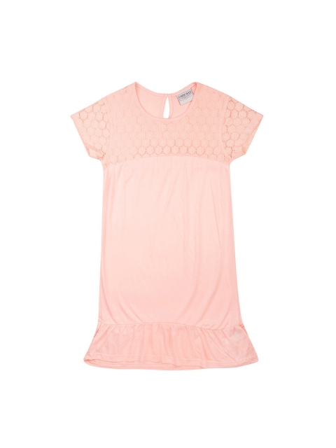 Cherokee Girls Pink Self Design Tunic