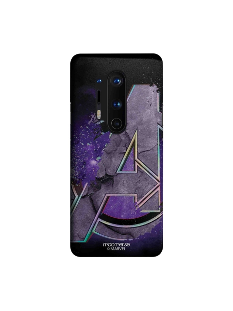 macmerise Blue & Black Marvel Comics Endgame Logo OnePlus 8 Pro Back Case